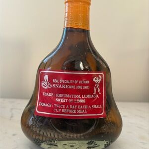 Vietnamese Snake Wine with Orange Cap